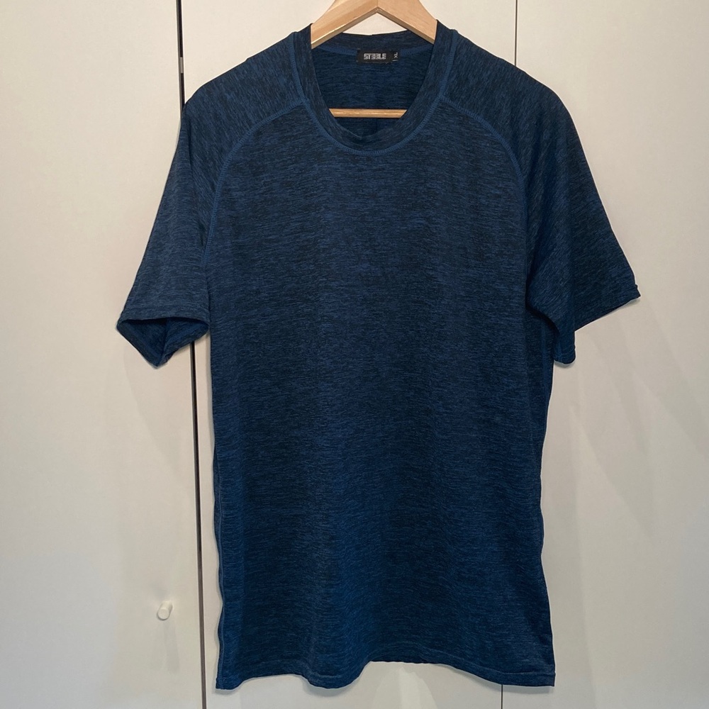 St33le performance t-shirt Heather blue black XL